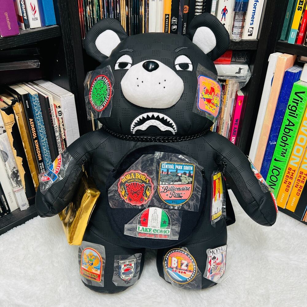 SPRAYGROUND GLOBUL MOGUL BILLIONAIRE MONEYBEAR BACKPACK BEAR BAG